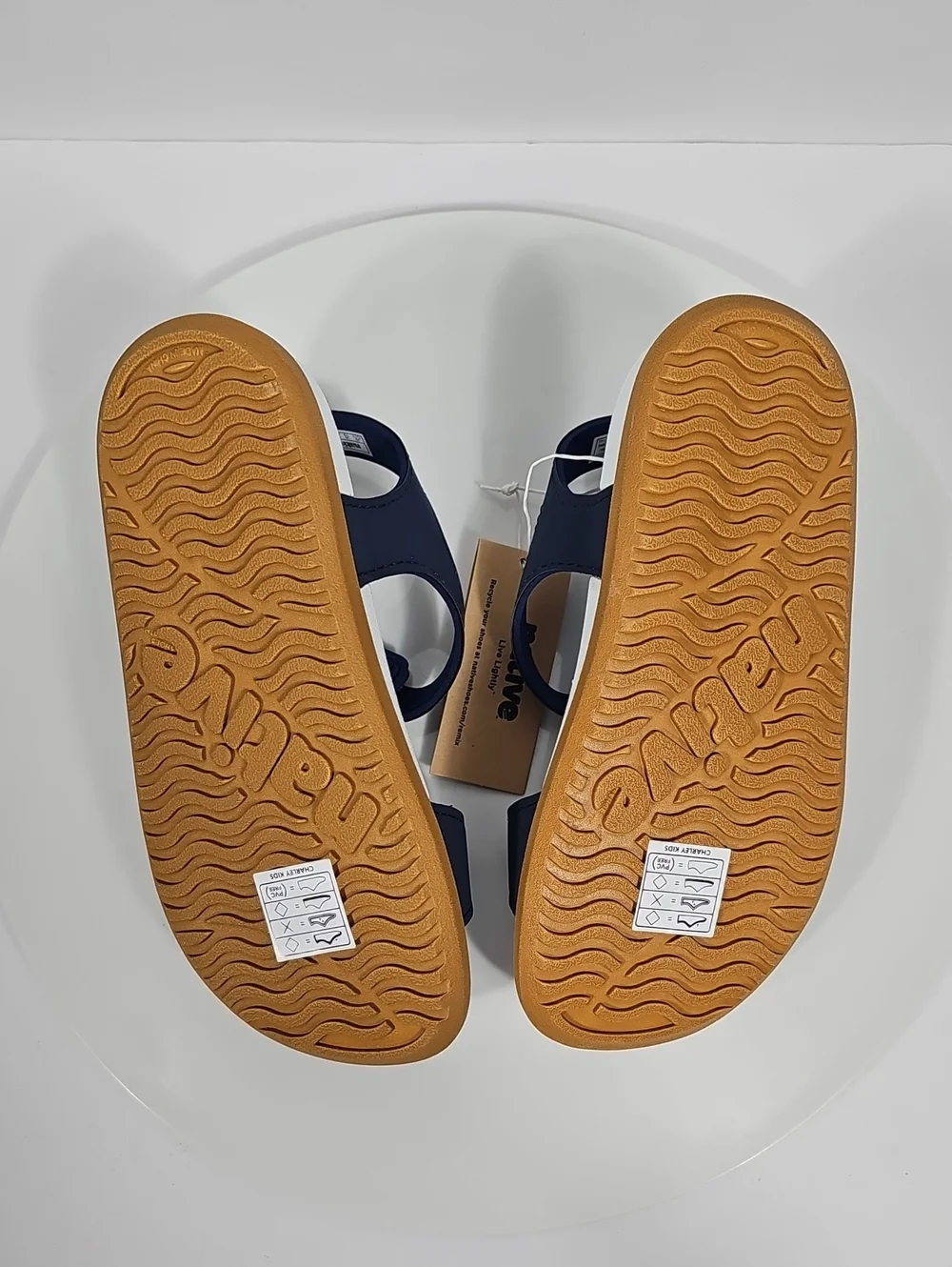 Native Charley Sandals C11 Regatta Blue Hook & Loop EVA NIB Beach Outdoor Travel
